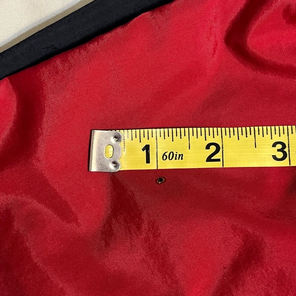 Vintage Chaps Ralph Lauren Windbreaker Jacket, Red Navy | L - Picture 15 of 16